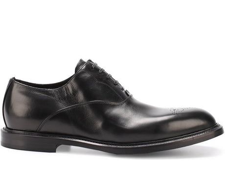 DOLCE & GABBANA Marsala Lace-Up Men's Oxfords