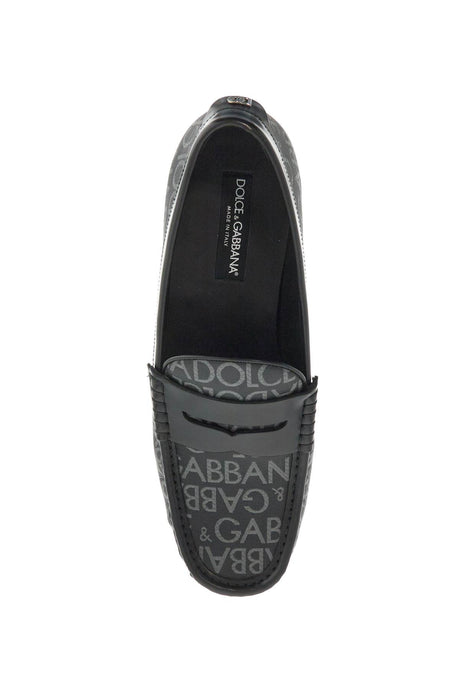 DOLCE & GABBANA Jacquard Canvas Loafers for Men