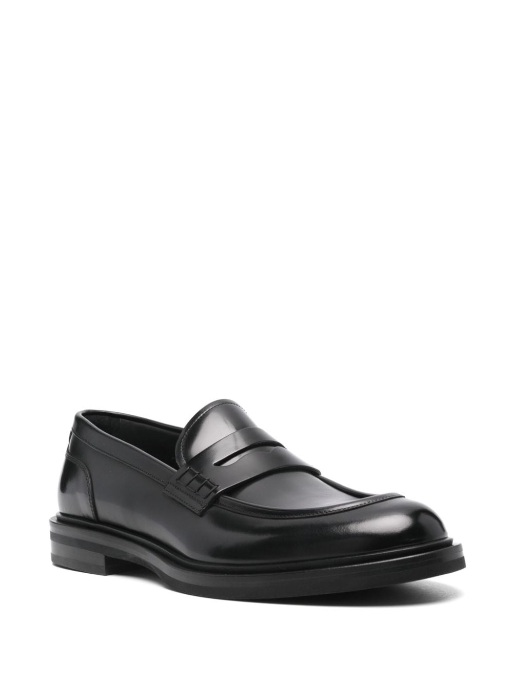 DOLCE & GABBANA Elegant Black Leather Loafers