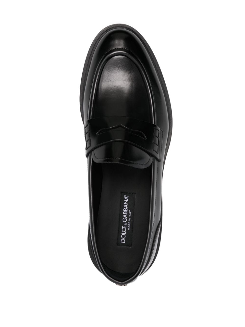 DOLCE & GABBANA Elegant Black Leather Loafers