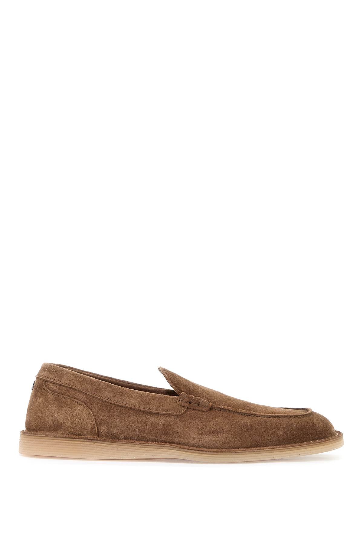 DOLCE & GABBANA Luxury Suede Leather Loafers