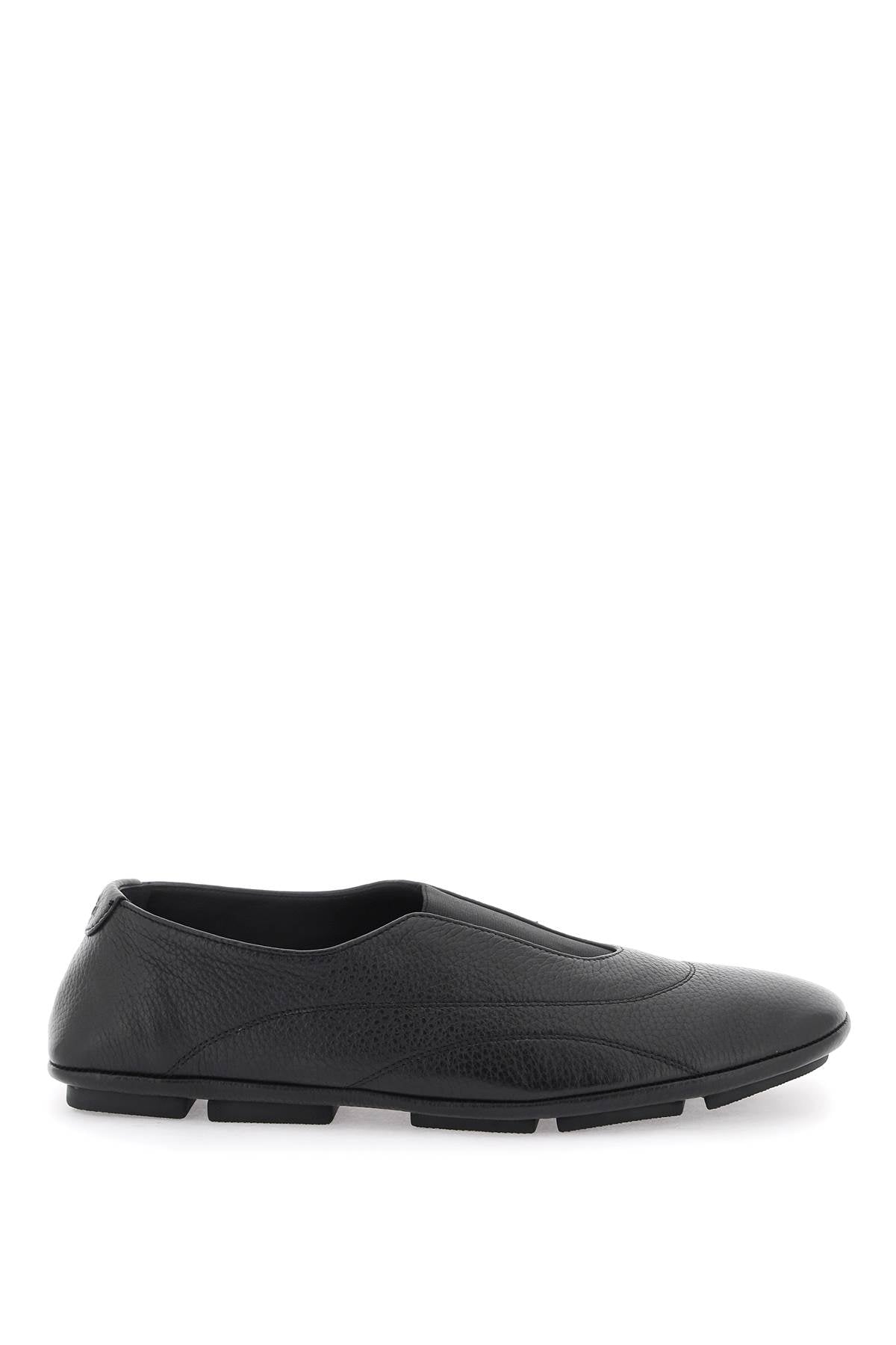 DOLCE & GABBANA Black Leather Slipper for Men