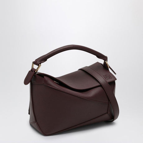 LOEWE Elegant Burgundy Mini Puzzle Shoulder Bag