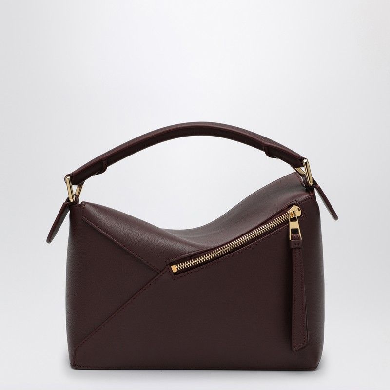 LOEWE Elegant Burgundy Mini Puzzle Shoulder Bag