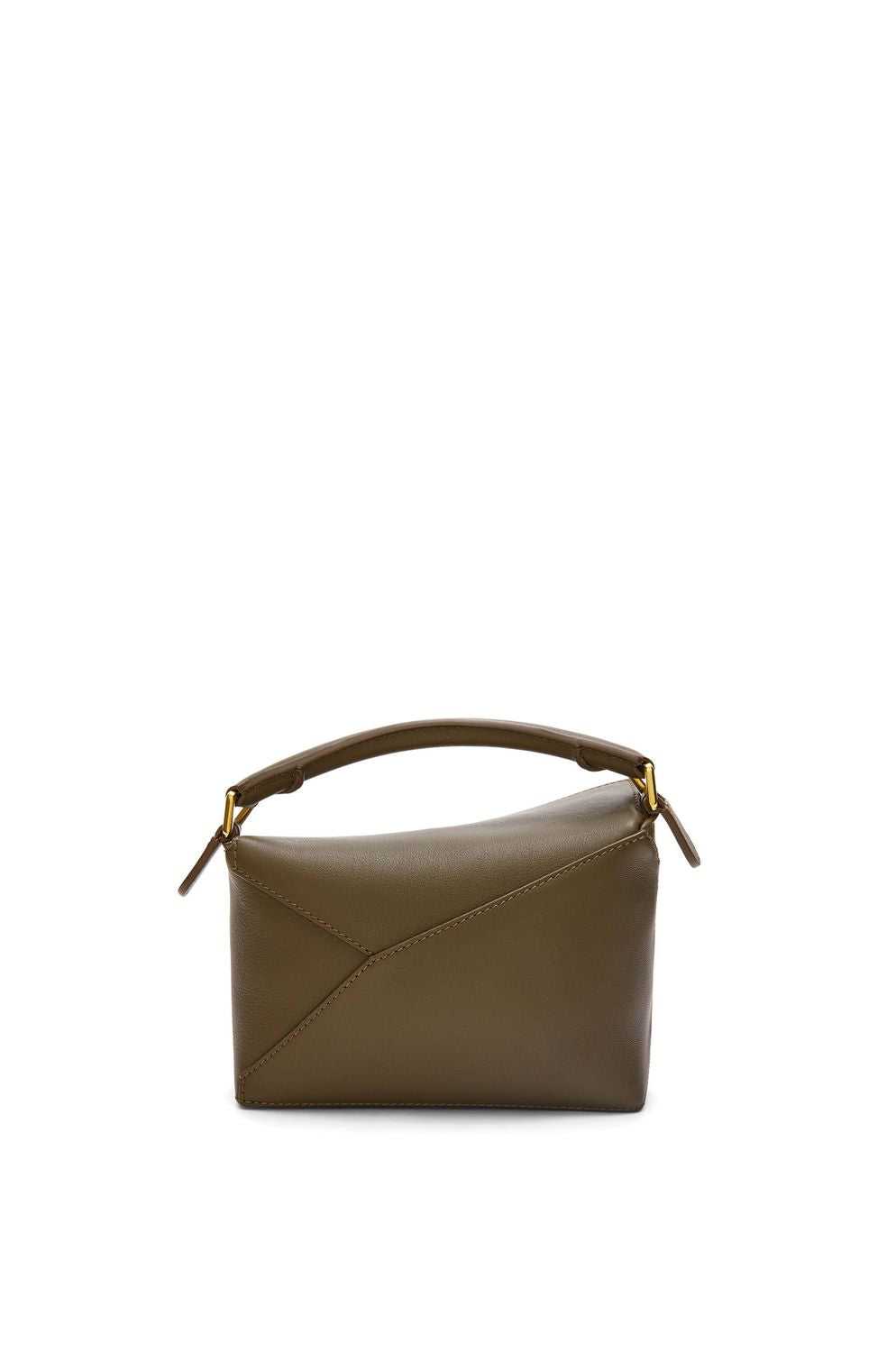 LOEWE Mini Puzzle Calfskin Handbag in Brown for Women