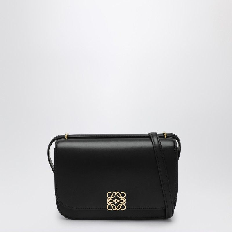 LOEWE Elegant Small Black Leather Crossbody Handbag