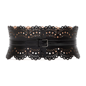 ALAIA Luxurious Leather Bustier Belt for Women