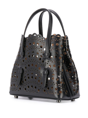 ALAIA Mini Leather Tote Handbag