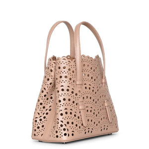 ALAIA Elegant Mini 20 Leather Tote in Pink