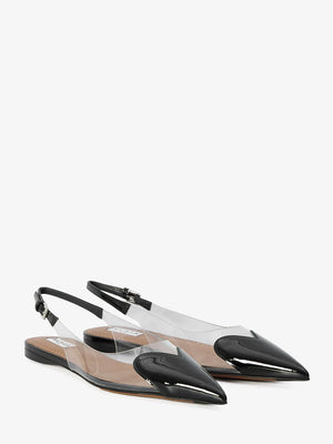 ALAIA Heart Whisper Slingback Flats