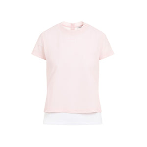 ALAIA Chic Pink & Purple Stretch T-Shirt