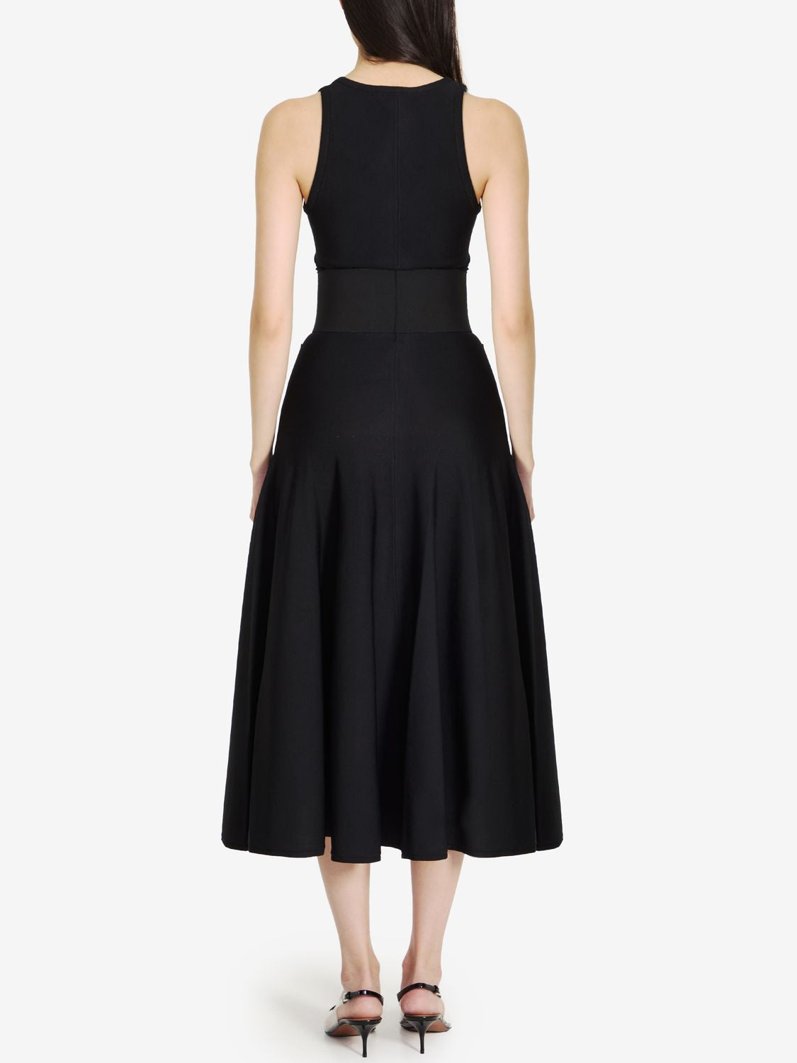 ALAIA Elegant Black Dress with Belt - Fall/Winter 2024