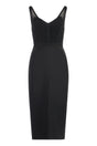 ELISABETTA FRANCHI Chic Long Transparency Dress with Elegant Neckline