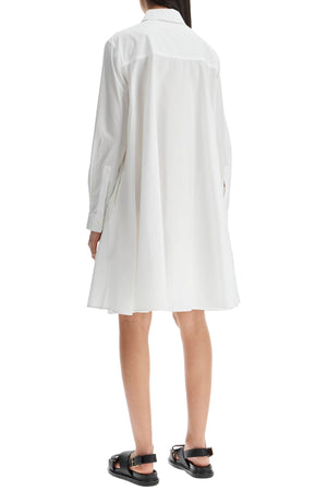 MARNI Embroidered White Cotton Dress for Women