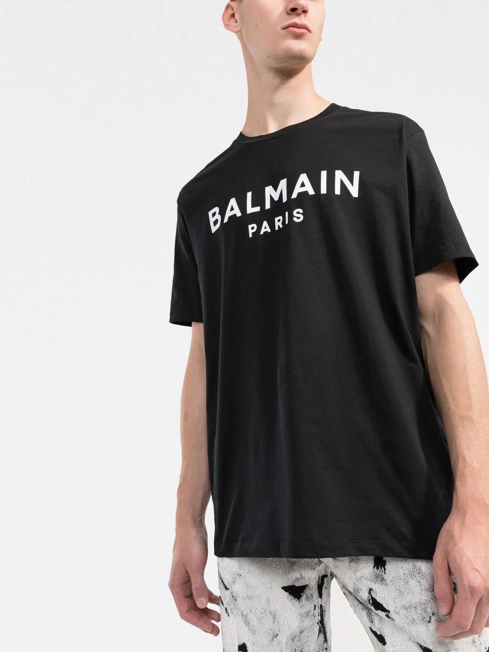 BALMAIN Printed Straight Fit T-Shirt for Men - SS23 Collection