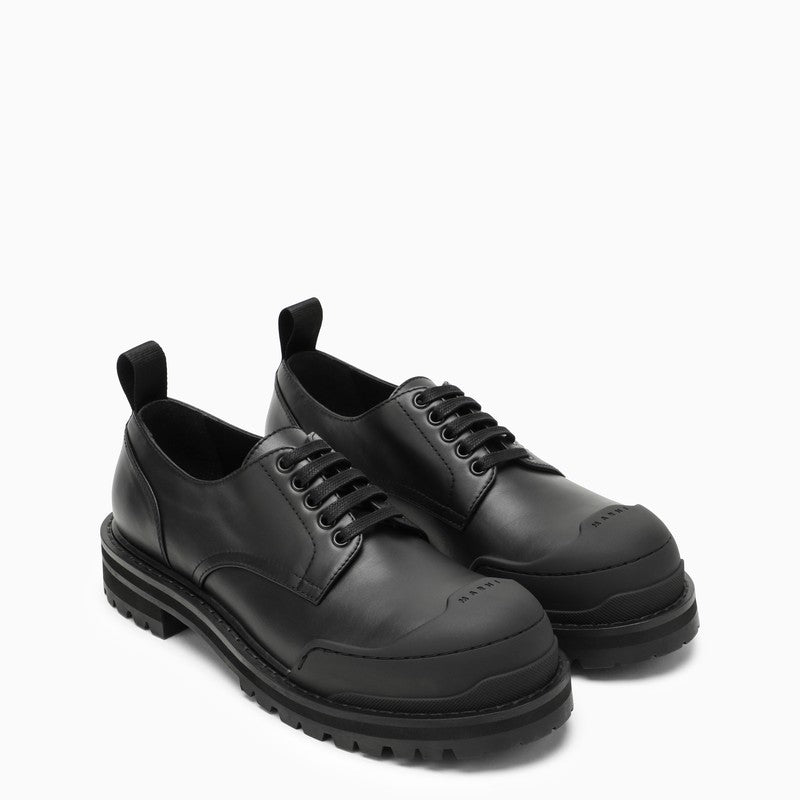 MARNI Contemporary Black Derby Shoes