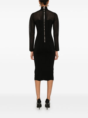 ELISABETTA FRANCHI Elegant High Neck Midi Dress for Women