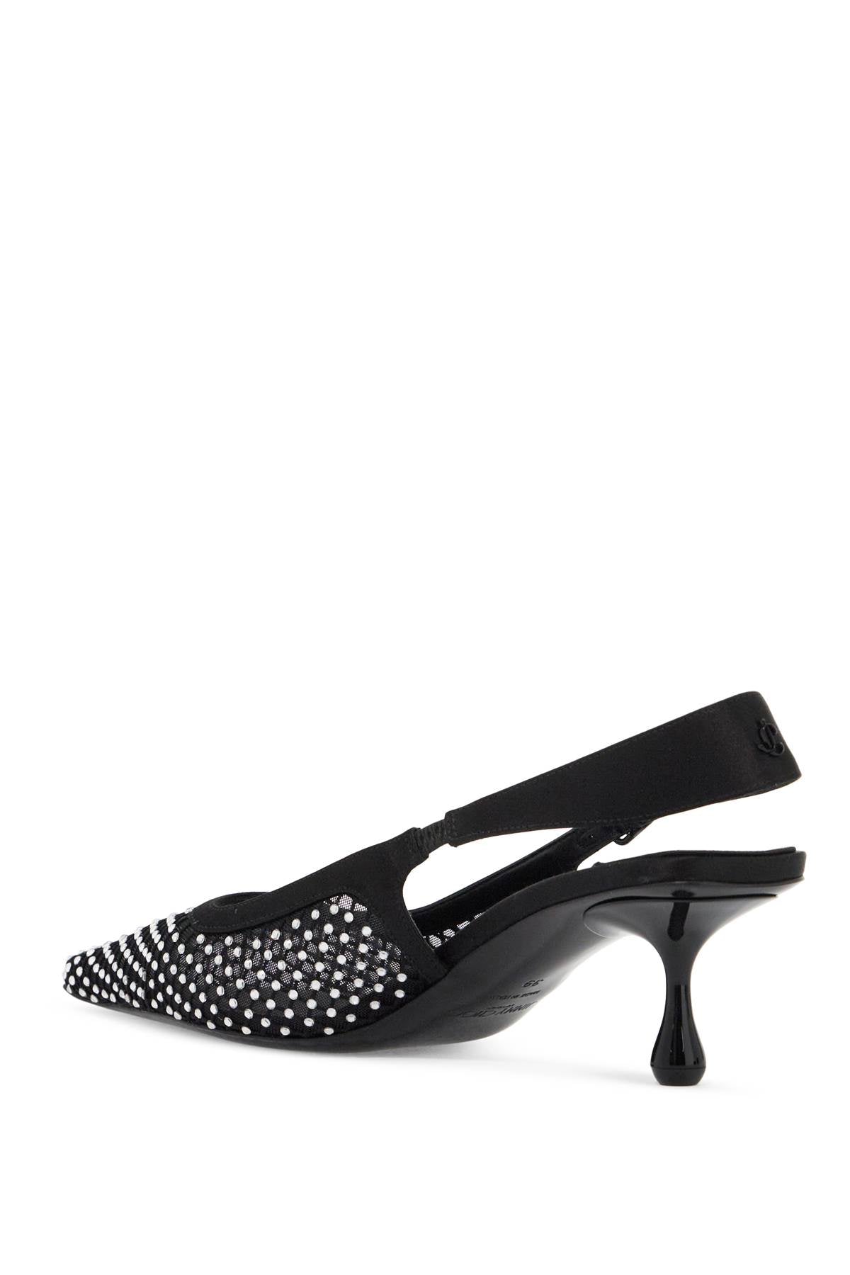 JIMMY CHOO Elegant Mesh and Satin Slingback Pumps - 50