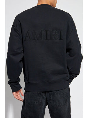 AMIRI Oversized Cotton Crewneck Sweater