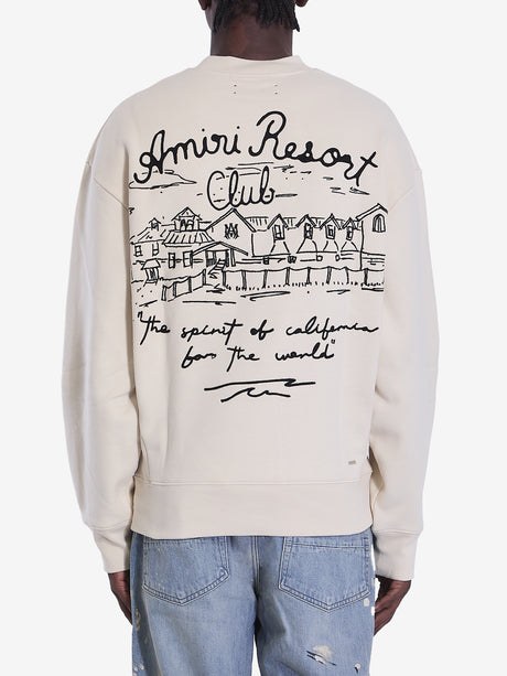 AMIRI Resort Club Crewneck Sweatshirt - Men's Regular Fit