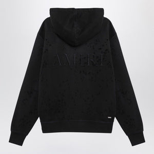 AMIRI Distressed Urban Black Hoodie