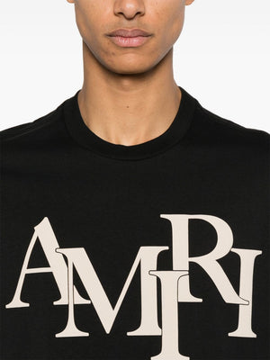 AMIRI Staggered Graphic Tee for Men - FW24 Collection