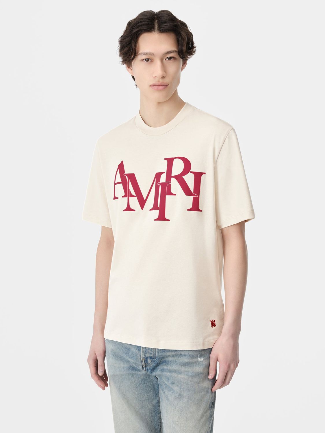 AMIRI Staggered Graphic Tee for Men - FW24 Collection