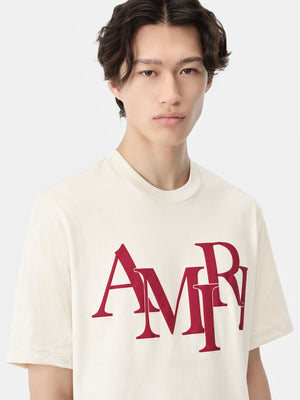 AMIRI Staggered Graphic Tee for Men - FW24 Collection