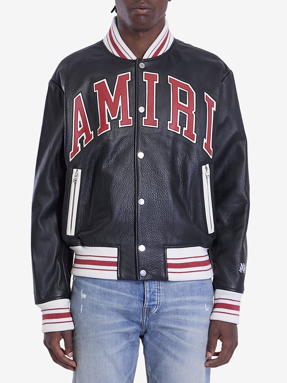 AMIRI Men's Leather Bomber Jacket