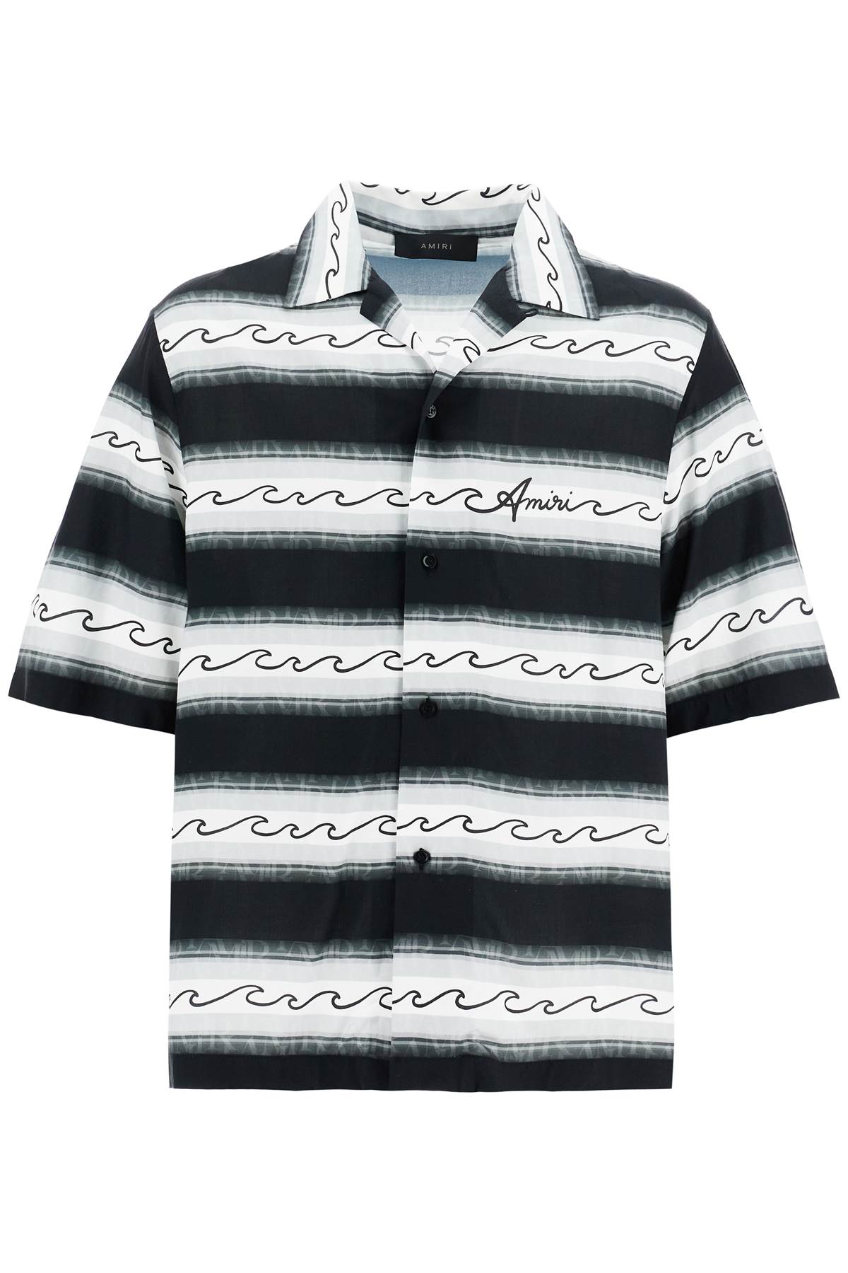 AMIRI Men's Regular Fit Wave Print Shirt - Size XL