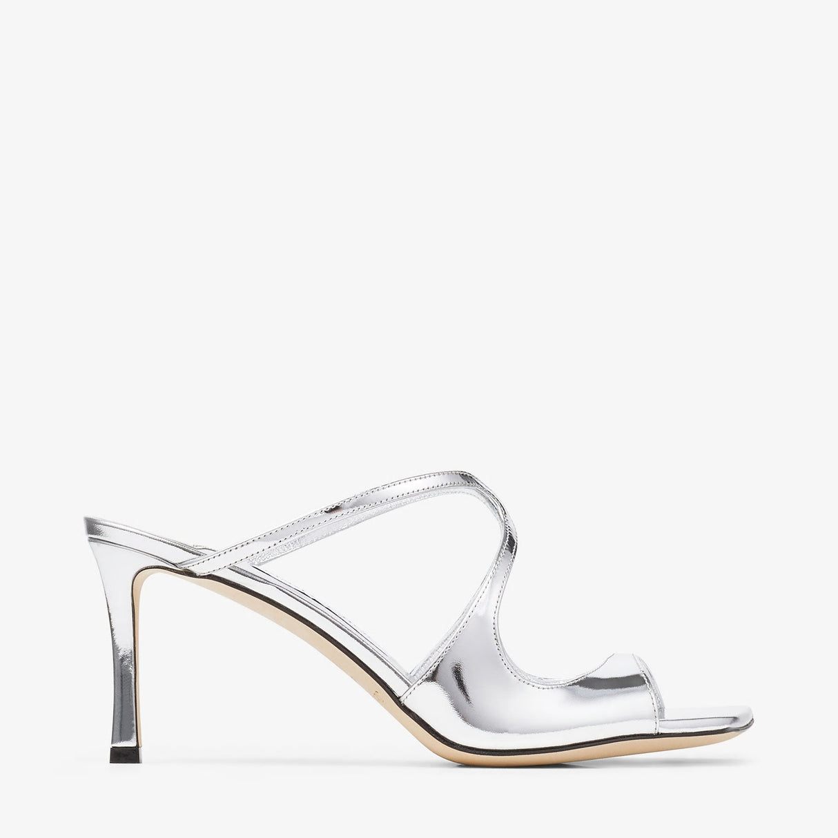 JIMMY CHOO Anise 75mm Silver Sandals