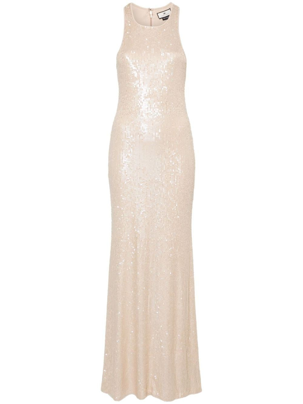 ELISABETTA FRANCHI Mini Sequin Straps Dress