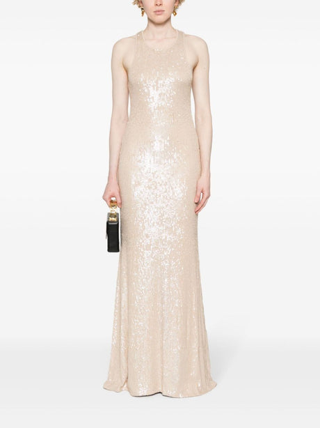 ELISABETTA FRANCHI Mini Sequin Straps Dress