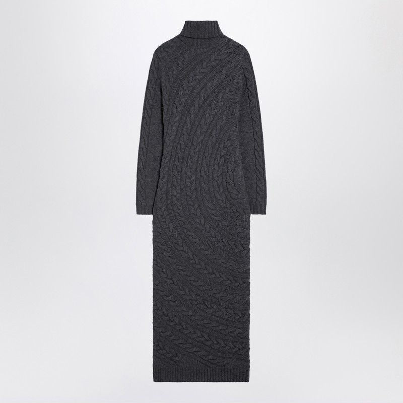 MAX MARA Elegant Cashmere Blend Turtleneck Dress