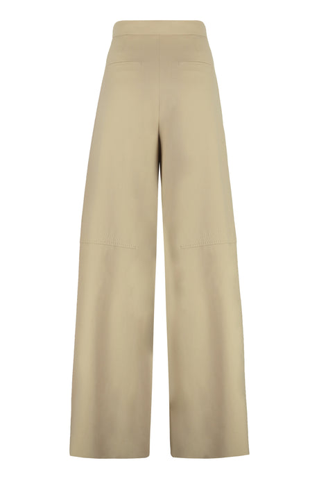 MAX MARA Wide Leg Trousers with Back Welt Pockets