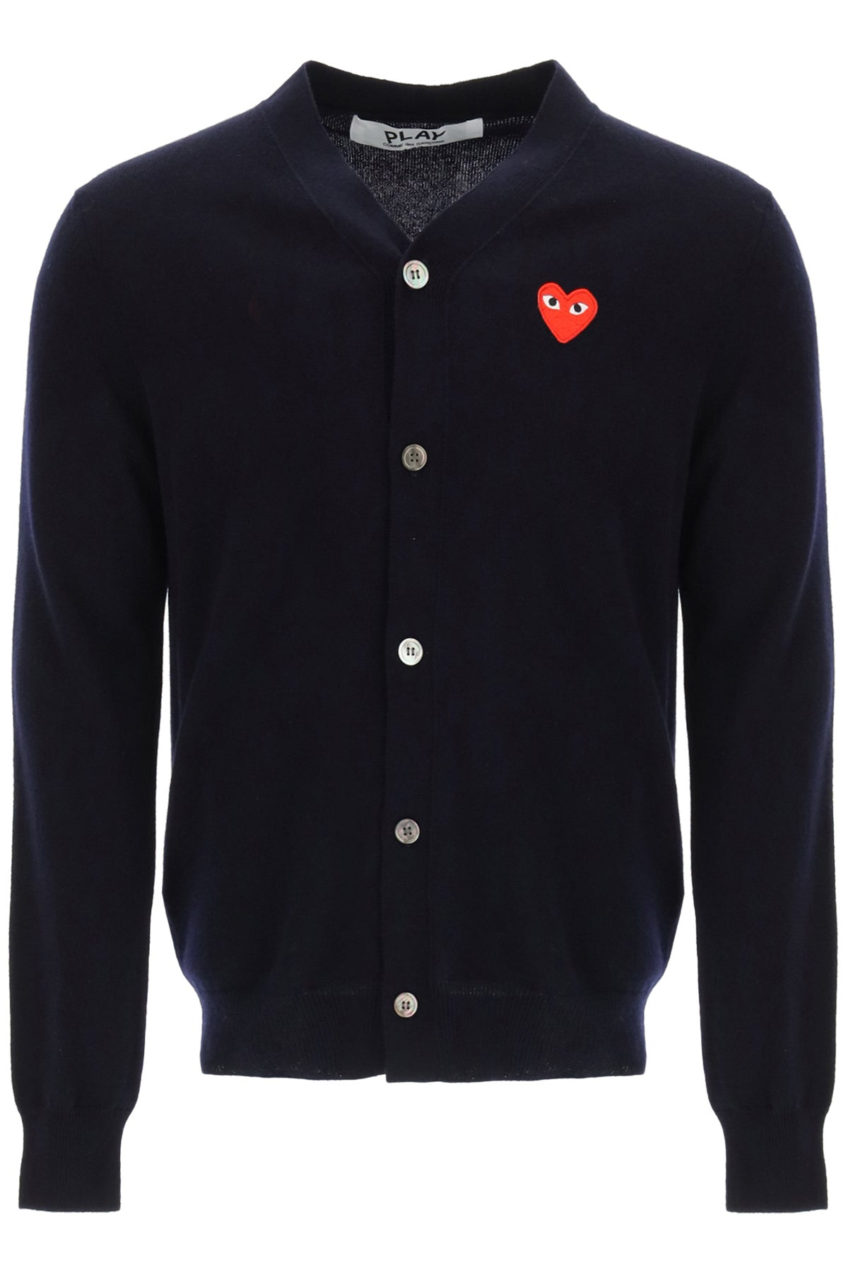 COMME DES GARÇONS PLAY Unisex Cardigan with Heart Logo