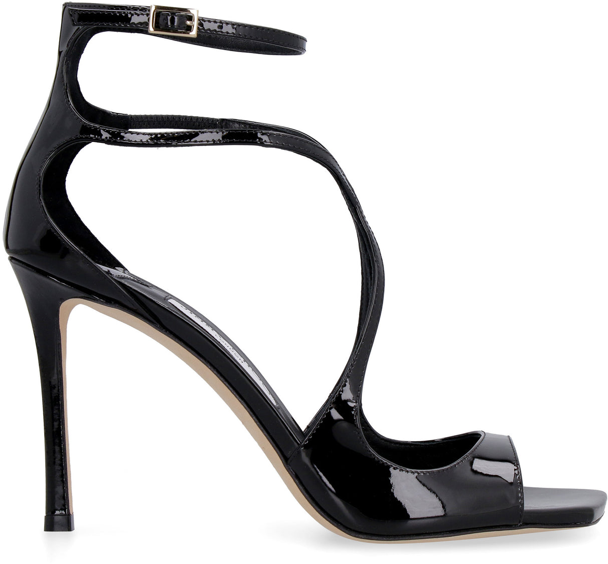 JIMMY CHOO Patent Leather Azia 95 Heeled Sandals