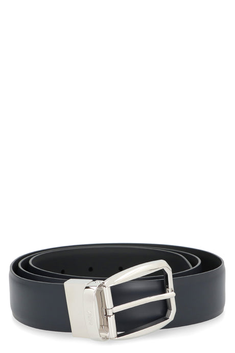 ZEGNA Reversible Leather Belt - 3.5 cm Height