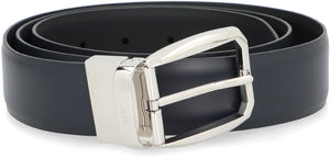 ZEGNA Reversible Leather Belt - 3.5 cm Height