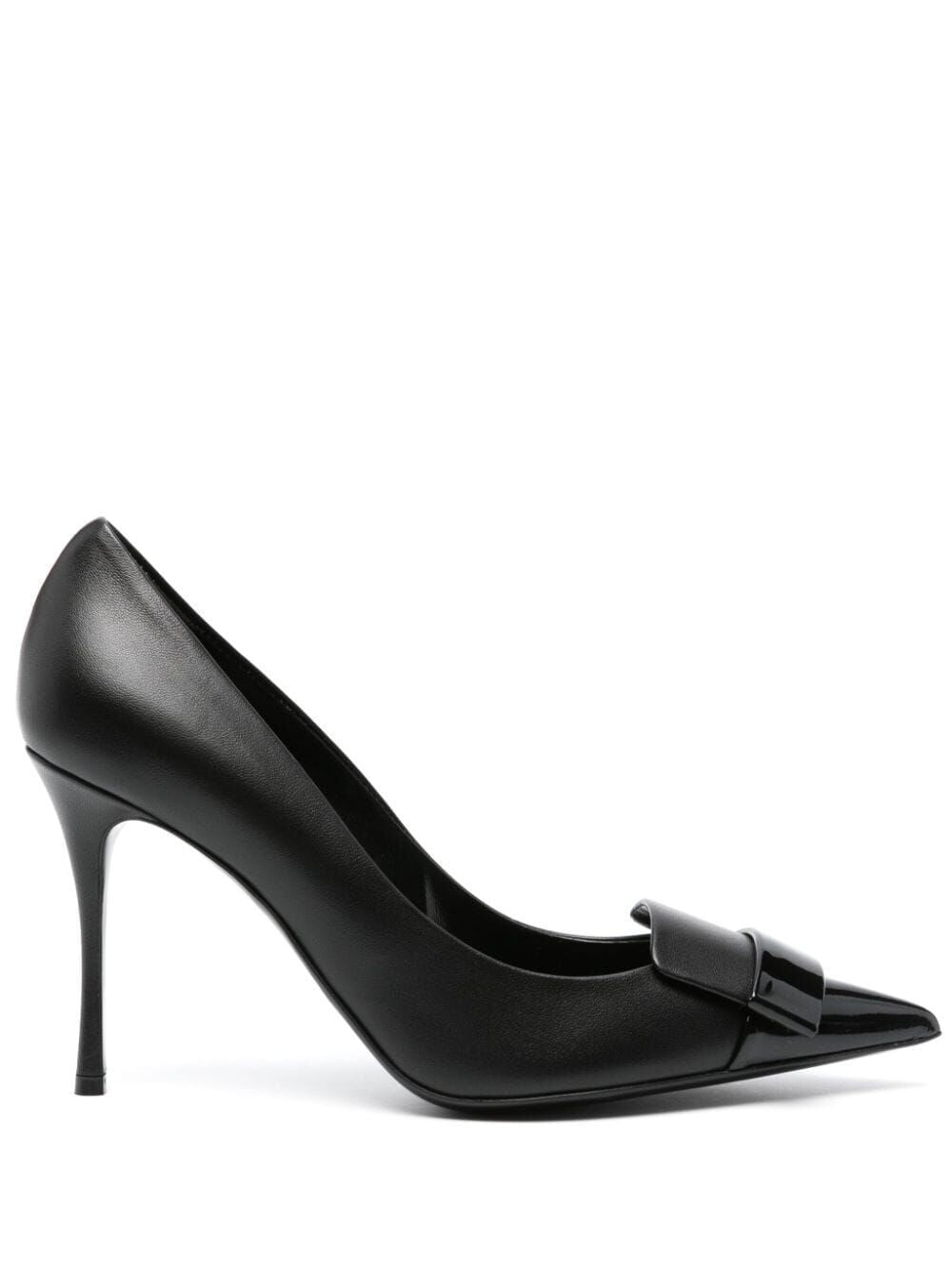 SERGIO ROSSI Elegant 75MM Leather Pumps for Women