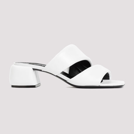 SERGIO ROSSI White Nappa Leather Sandals for Women - SS24 Collection