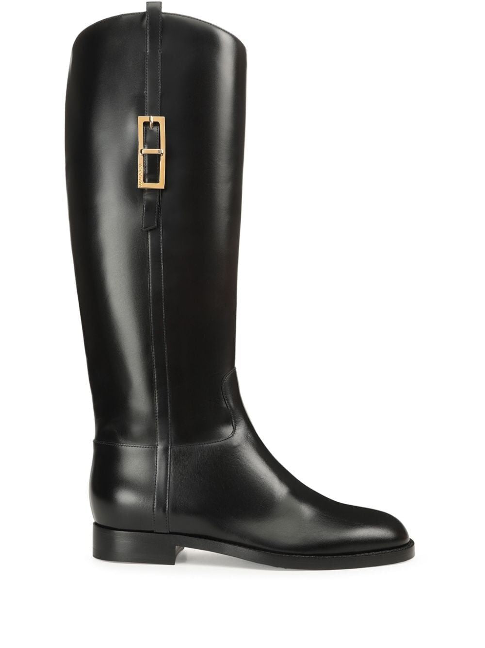 SERGIO ROSSI Glossy Leather Knee-High Boots