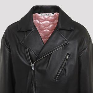 ACNE STUDIOS Classic Leather Jacket - Men's Outerwear