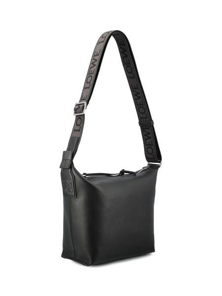 LOEWE Cubi Crossbody Small in Black Calfskin