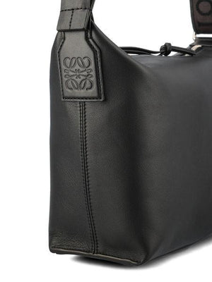 LOEWE Cubi Crossbody Small in Black Calfskin