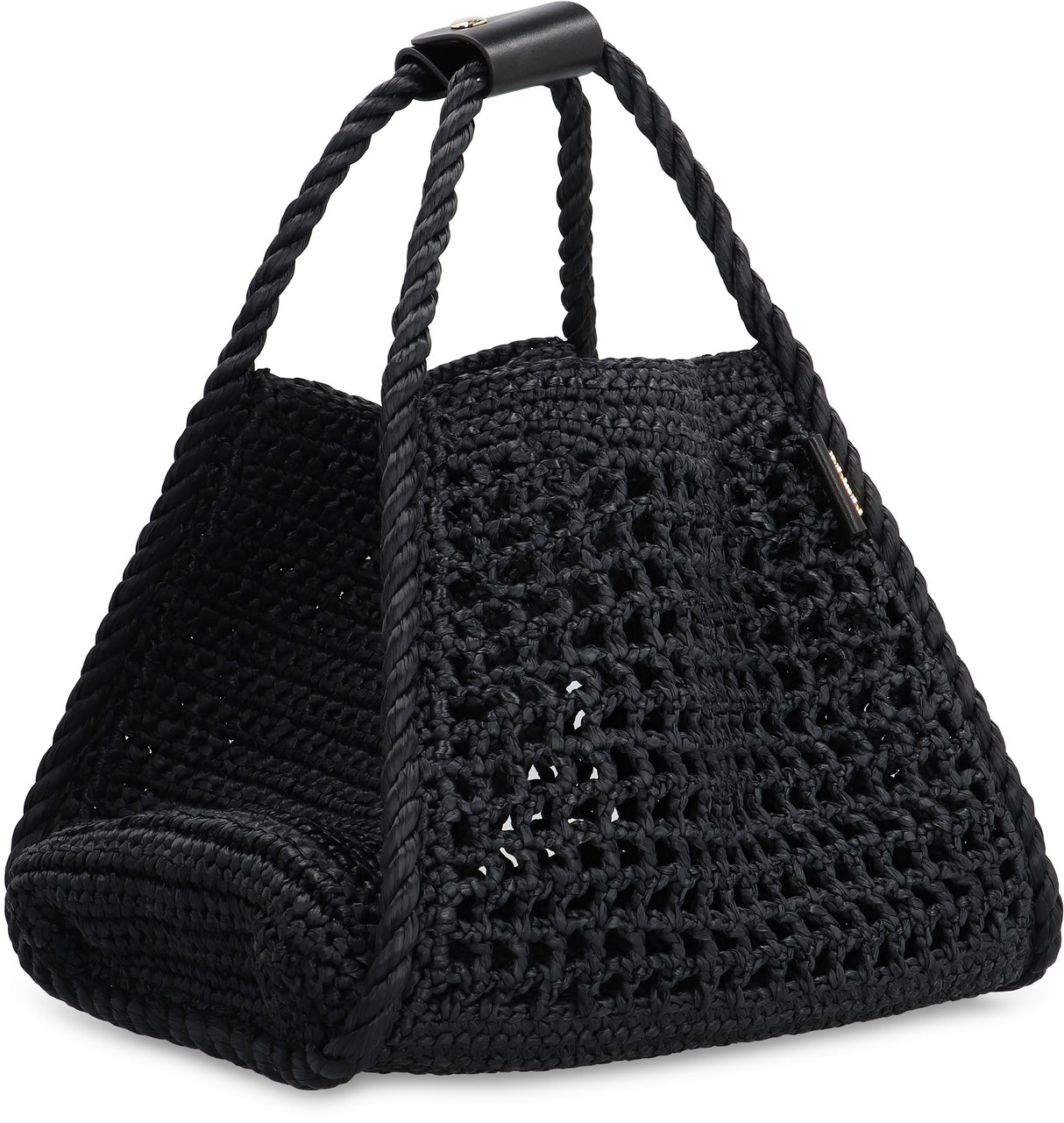 MAX MARA Mini Raffia Handbag with Open Compartment