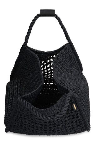 MAX MARA Mini Raffia Handbag with Open Compartment