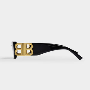 BALENCIAGA Squared Shaped Black Sunglasses for Perfect Parisian Style