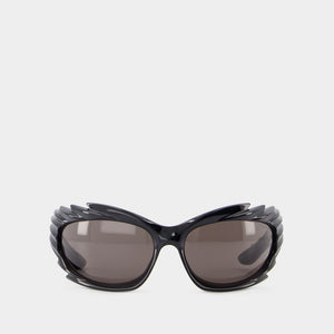 BALENCIAGA Black Unisex Sunglasses for Fall/Winter 2024 with Innovative Bio Injection Technology