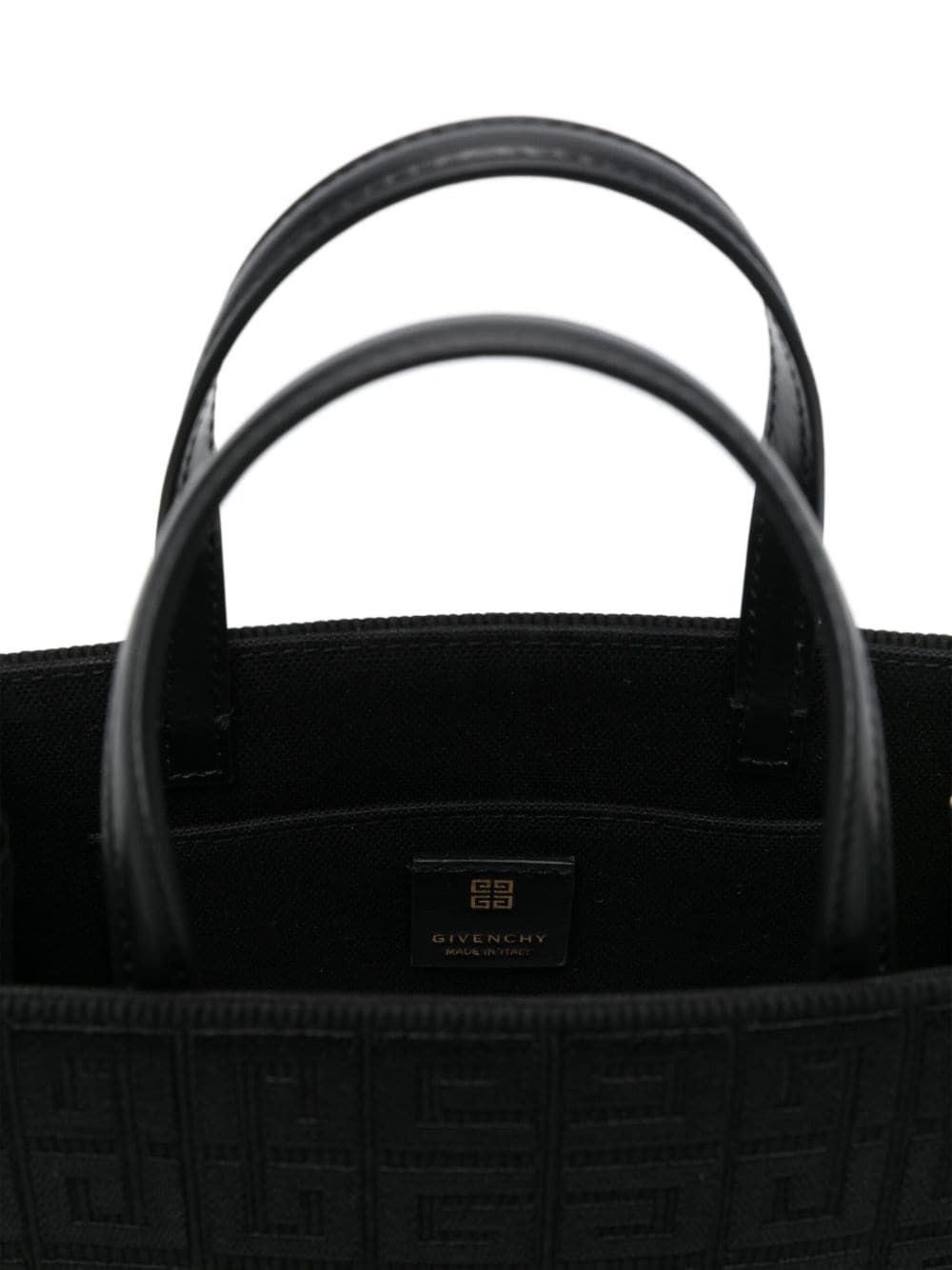 GIVENCHY Mini G-Tote Black Cotton Blend Top-Handle Bag for Women, SS24